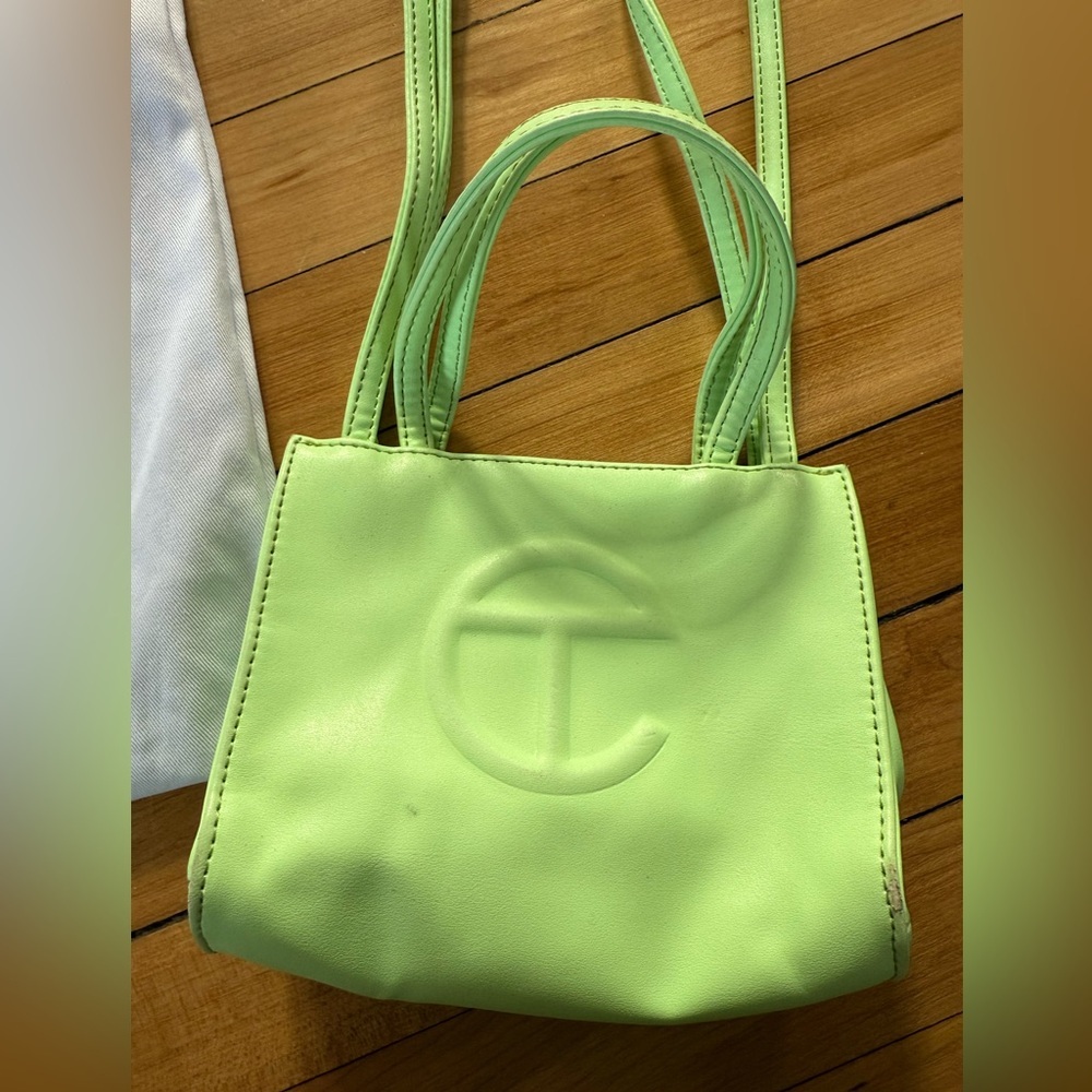 Telfar double mint‎ vegan leather small mini purse crossbody shoulder bag - Picture 4 of 11